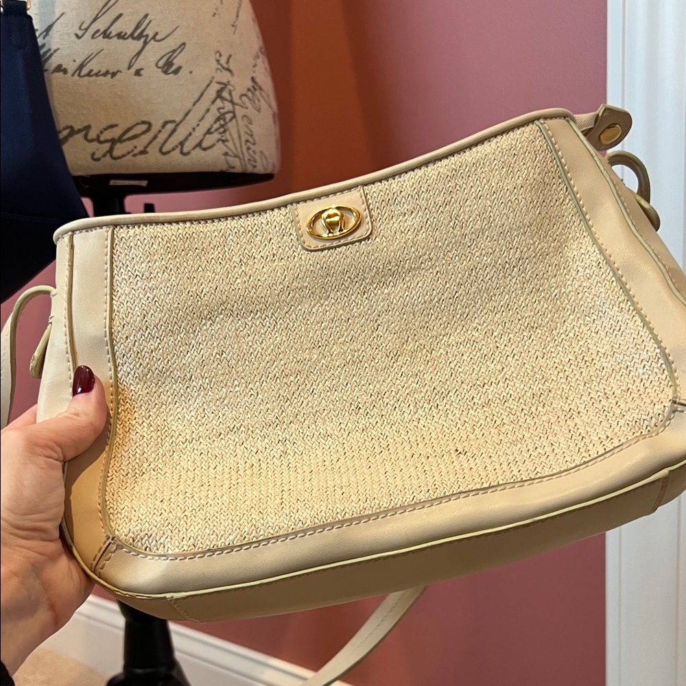 Etienne Aigner Cream Crossbody Bag